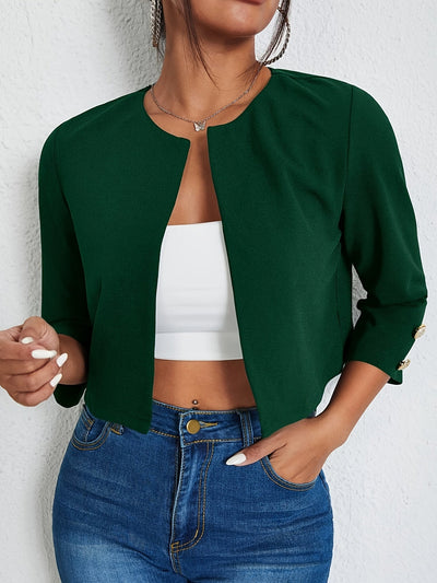 Krótka Marynarka Damska 3/4 Z Rękawem | Elegancja Na Wiosnę