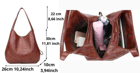 Duża skórzana torebka