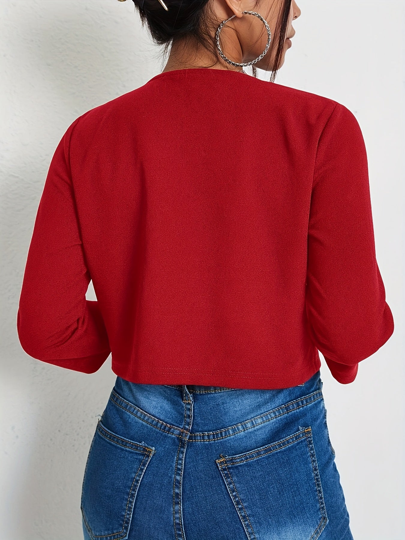 Krótka Marynarka Damska 3/4 Z Rękawem | Elegancja Na Wiosnę